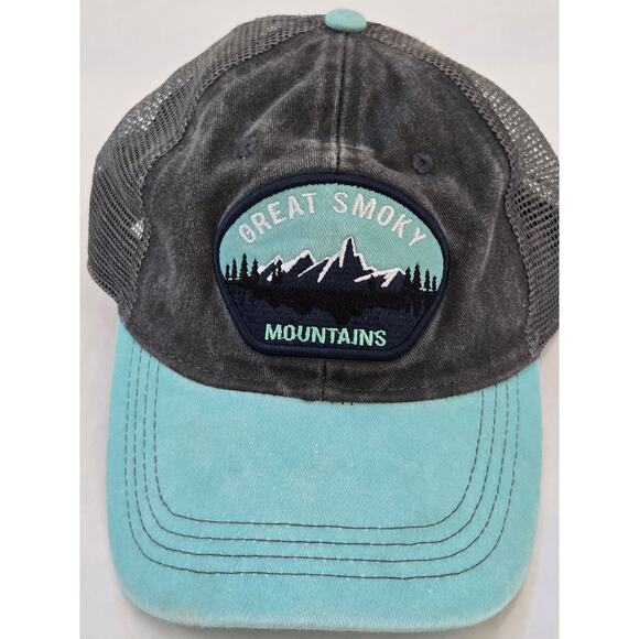 DK Caps Great Smokey Mountains Distressed mesh back adjustable  Baseball cap/hat - Picture 1 of 4